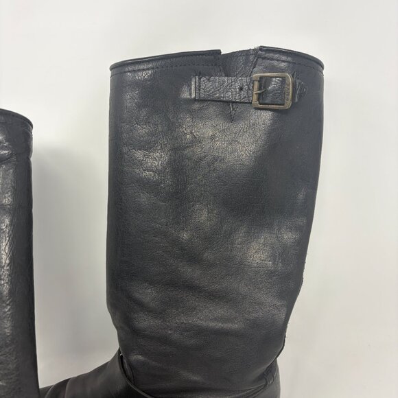 Frye Veronica Slouch Boots tall black leather 10 women's - Picture 5 of 16